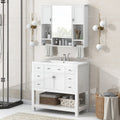 36'' Bathroom Vanity with Top Sink, Modern Mirror 4+-white-4+-bathroom-freestanding-solid