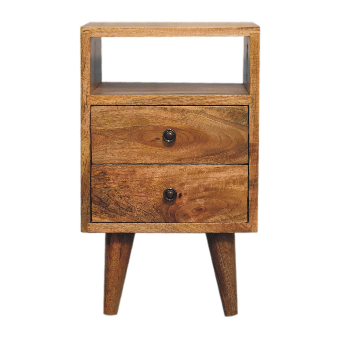 Mini Oak Ish Classic Open Bedside Oak Solid Wood