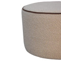 Serenity Large Round Footstool Chestnut Solid Wood