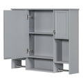 35'' x 28'' Modern Wall Mounted Bathroom Storage grey-2-5+-mirror included-bathroom-wall