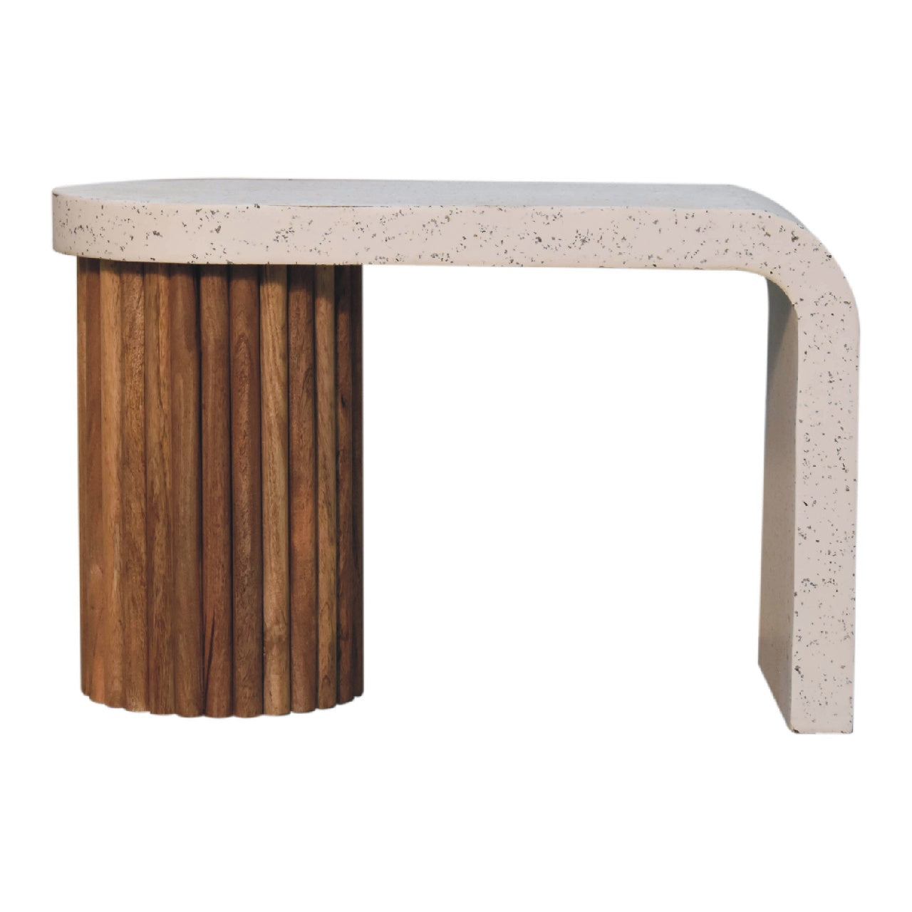 Serenity Coffee Table White Oak Terrazzo