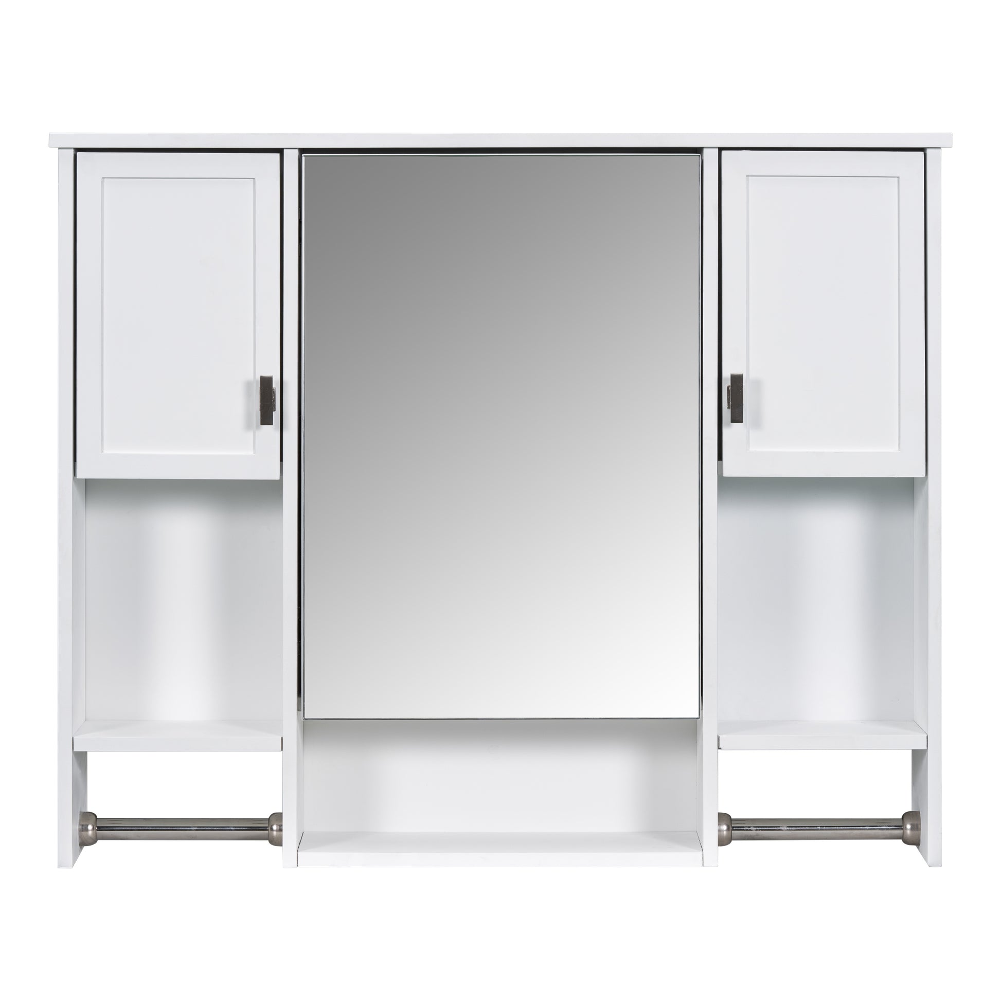 35'' x 28'' Modern Wall Mounted Bathroom Storage white-2-5+-mirror included-bathroom-wall