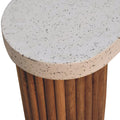 Serenity Coffee Table White Oak Terrazzo