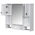 35'' x 28'' Modern Wall Mounted Bathroom Storage white-2-5+-mirror included-bathroom-wall