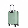 4 Piece Abs Lightweight Suitcase, 14 Inch Makeup Box, Aircraft Wheels 14 20 24 28 Olive Green Olive Green Abs