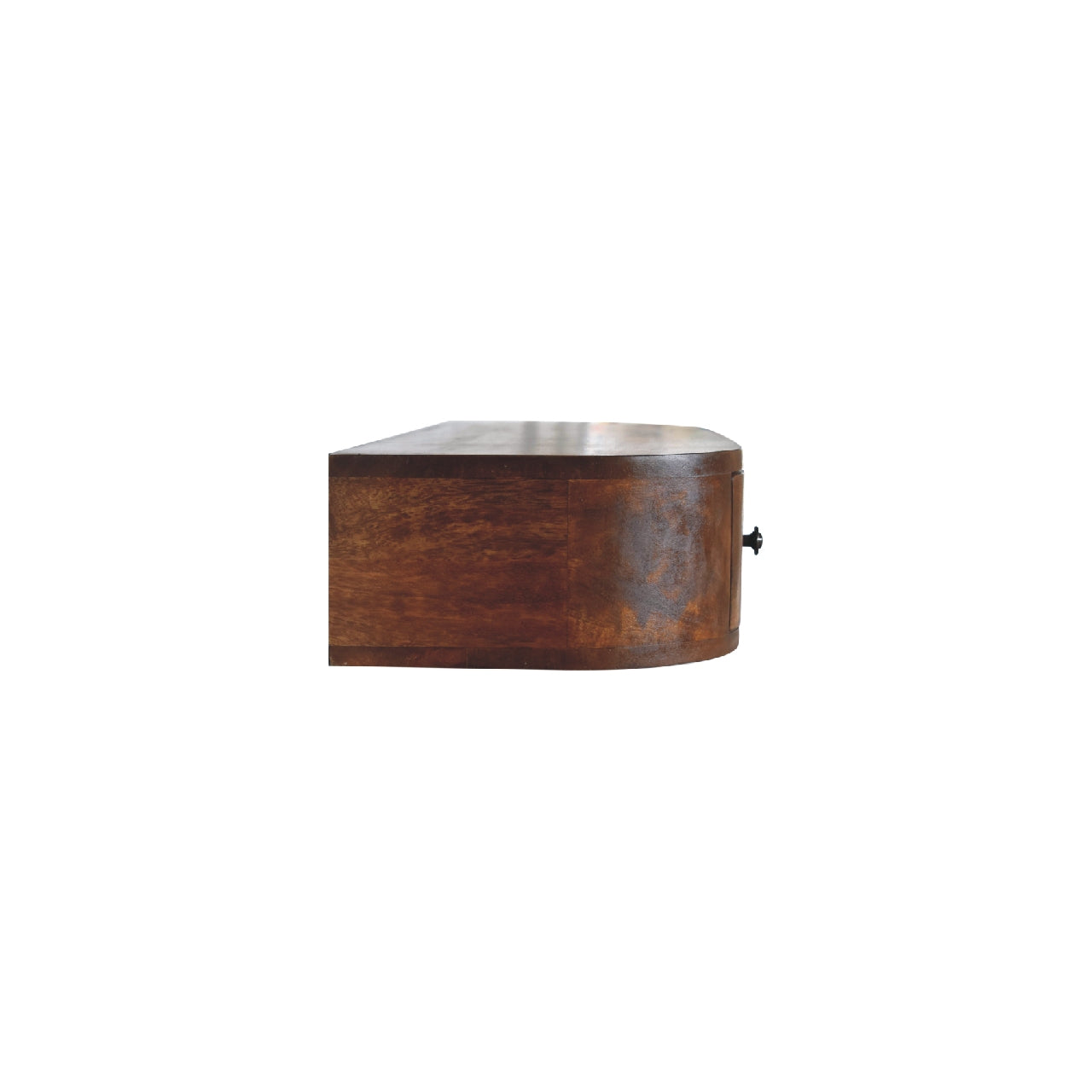 Lunar 2 Drawer Floating Console Chestnut Solid Wood