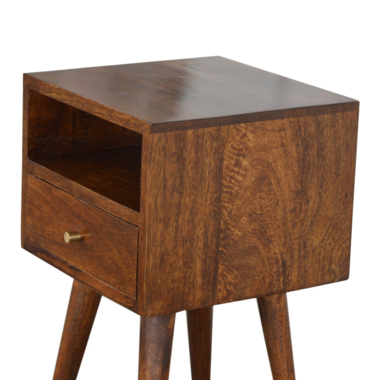 Mini Chestnut Bedside Chestnut Solid Wood