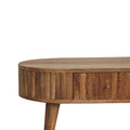 Stripe Coffee Table Oak Solid Wood