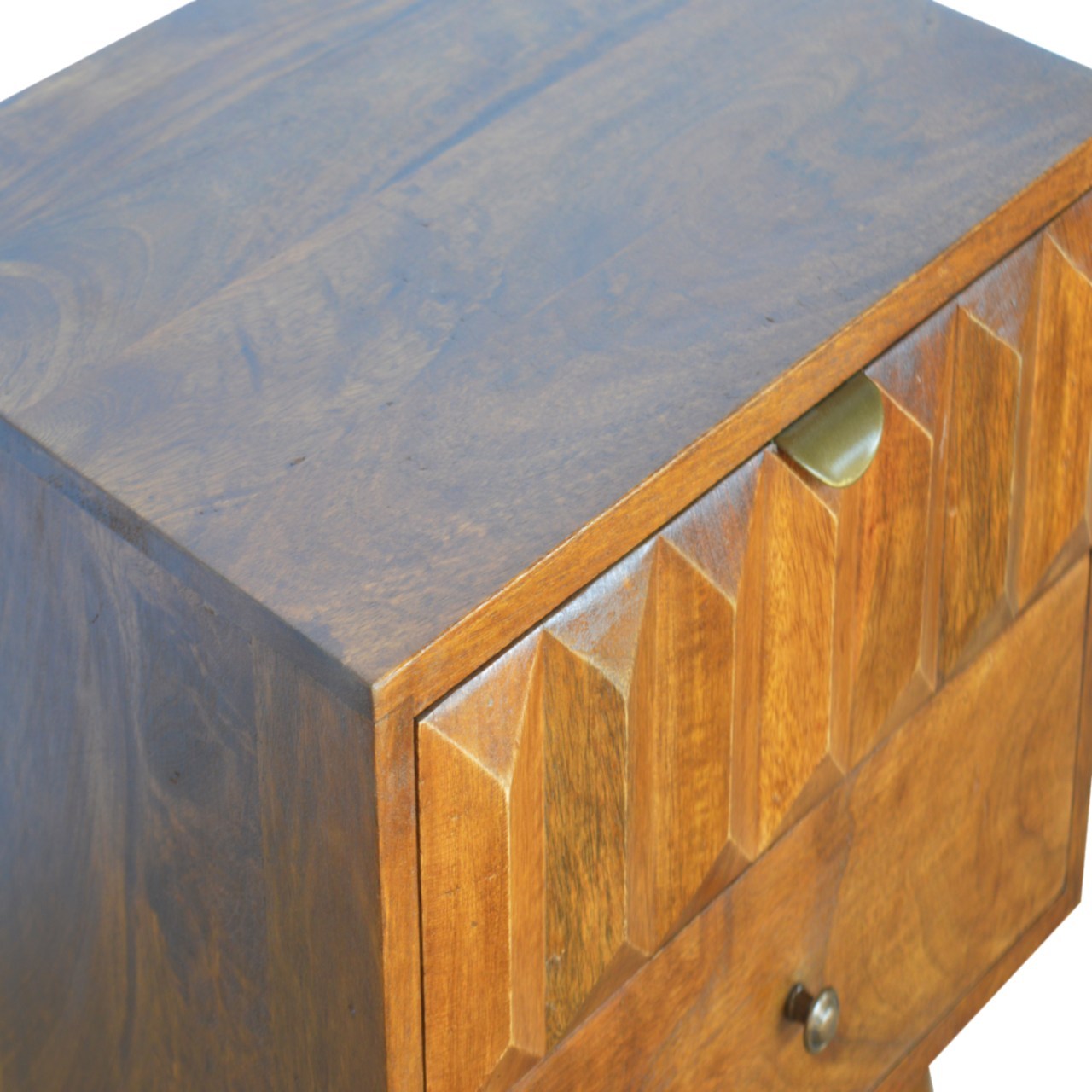 Chestnut Prism Bedside Chestnut Solid Wood