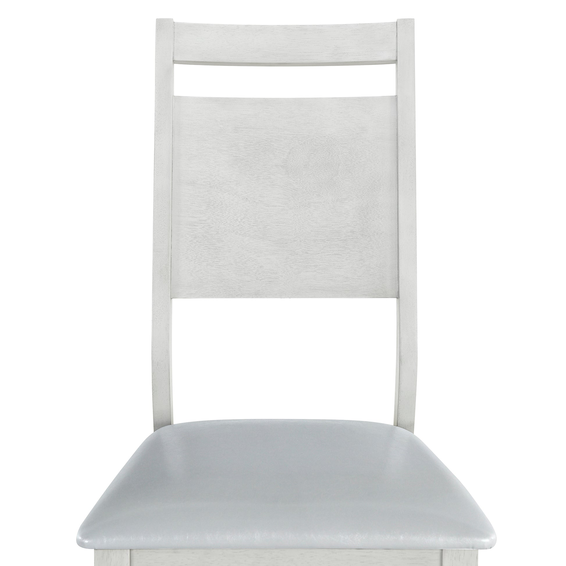 Farmhouse 6 Piece Wood Dining Table Set With 4 Upholstered Chairs And Bench, Gray Gray Wood Dining Room Bench Seating Rubberwood Rectangular Dining Table With Chair And Bench Upholstered Chair Wood Gray Solid Back Seats 6 Farmhouse Trestle Foam Solid