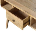 Curved Oak Ish Coffee Table Oak Solid Wood