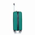 2Piece Luggage Sets Abs Lightweight Suitcasespinner Wheels, 20 14 Dark Green Dark Green Abs