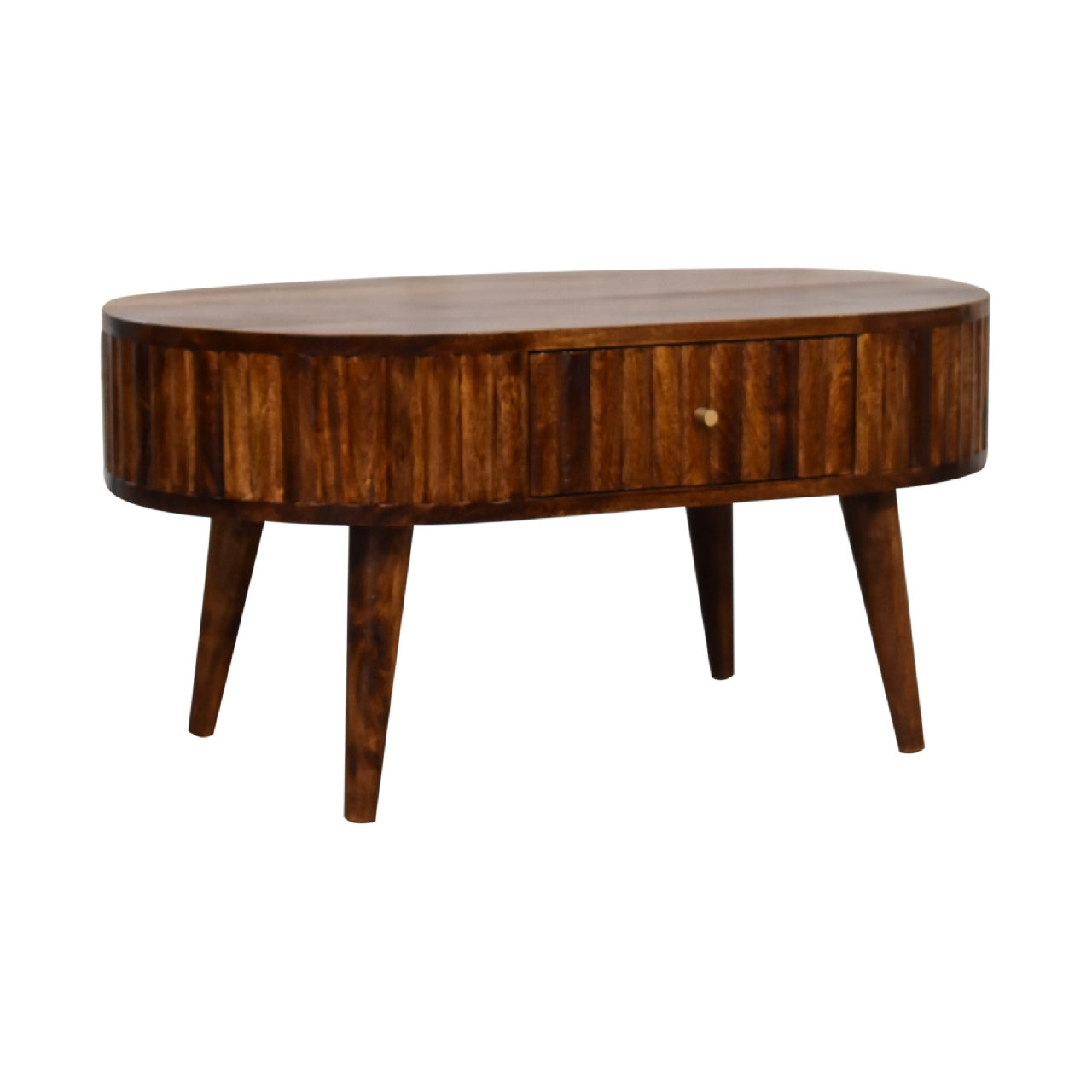 Stripe Chestnut Coffee Table Chestnut Solid Wood