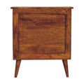 Larrisa Woven Door Bedside Oak Wood Rattan