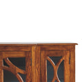 Glazed Carve Chestnut Sideboard - Chestnut Solid