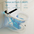 Smart Toilet with Heated Bidet Seat, toilet with