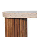 Serenity Coffee Table White Oak Terrazzo