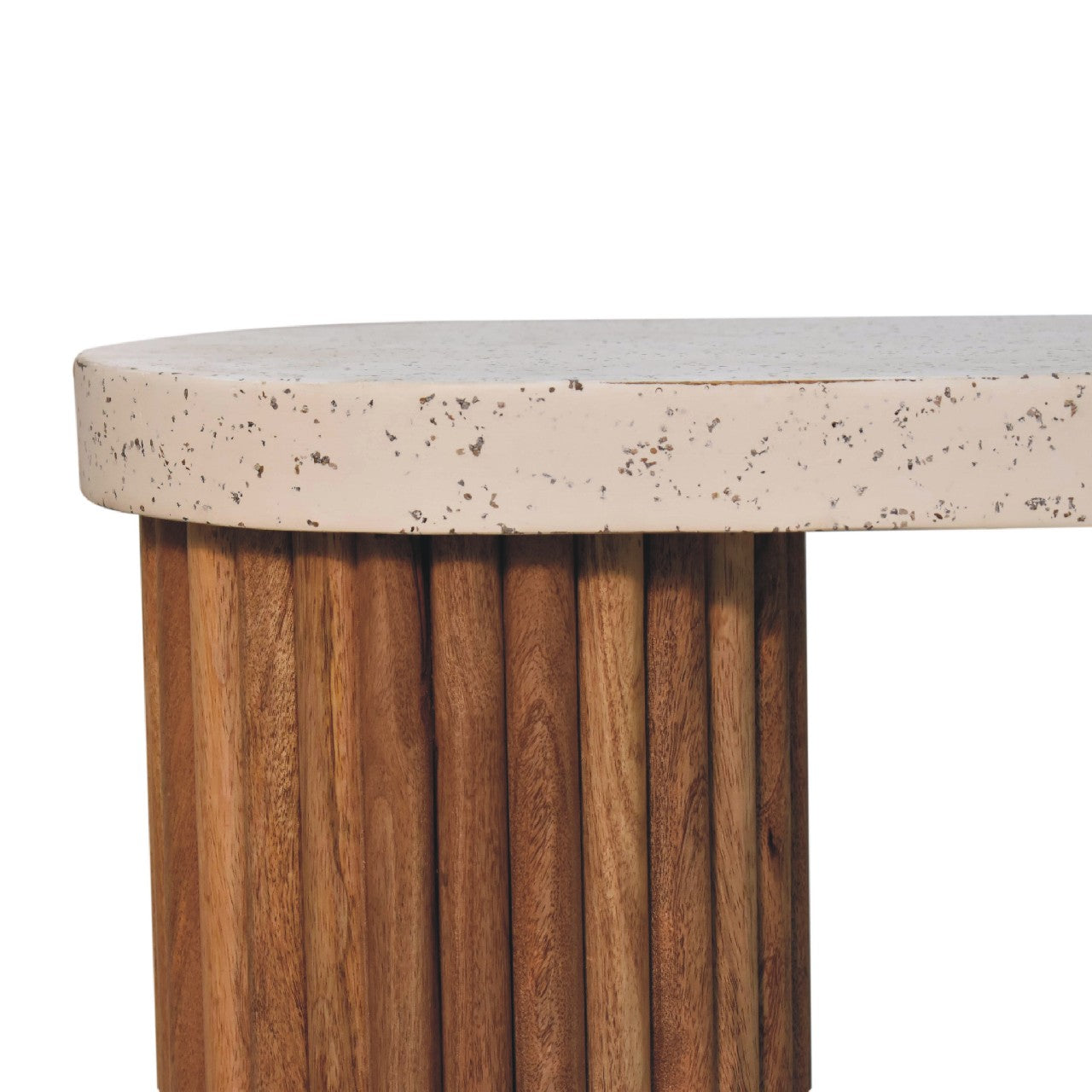 Serenity Coffee Table White Oak Terrazzo