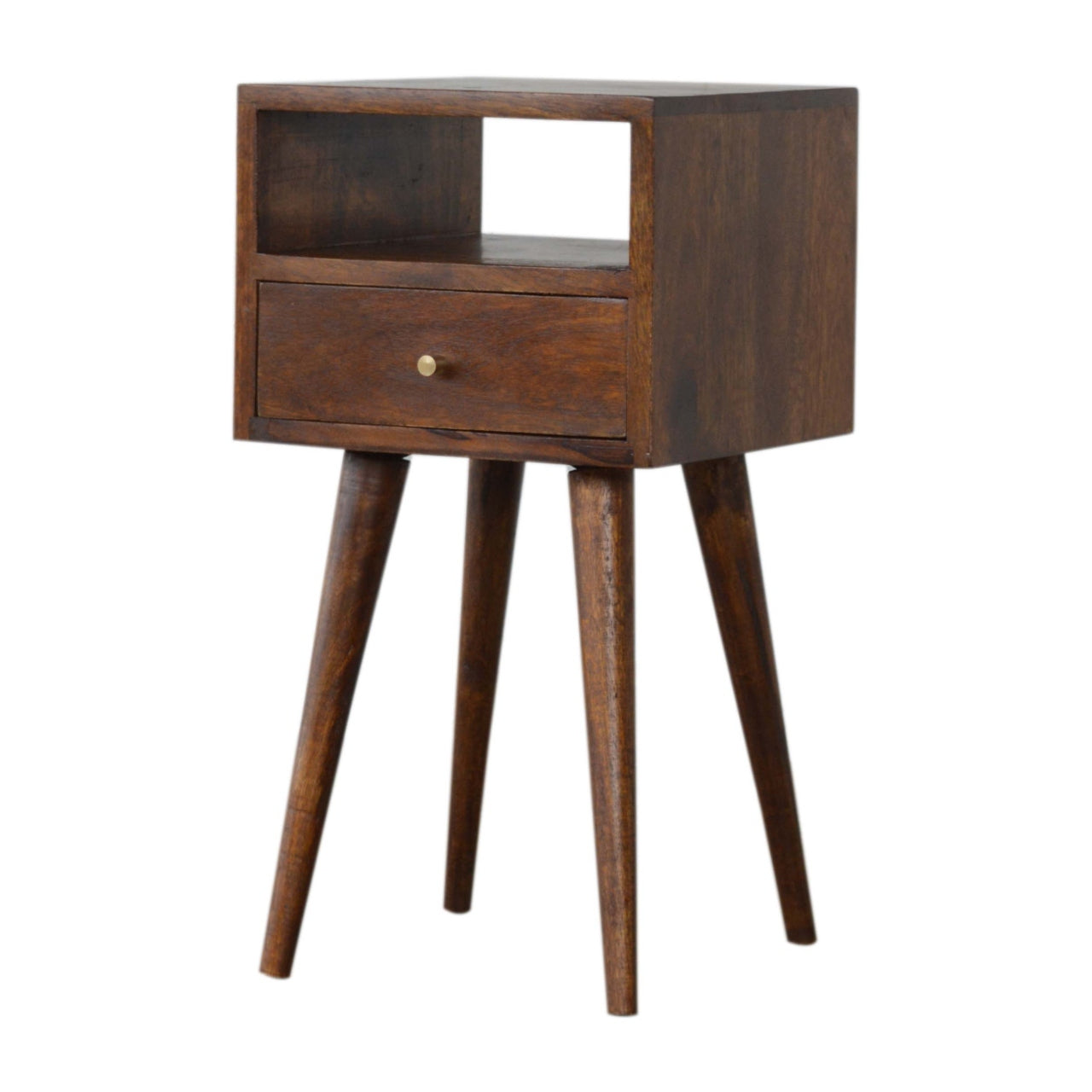 Mini Chestnut Bedside Chestnut Solid Wood