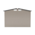 Patio, Lawn & Garden,Metal Outdoor Storage Shed 10Ft X 8Ft, Clearance With Lockable Door Metal Garden Shed Steel Anti Corrosion Storage House Waterproof Tool Shed For Backyard Patio, Lawn And Garden Brown Year Round Use Metal