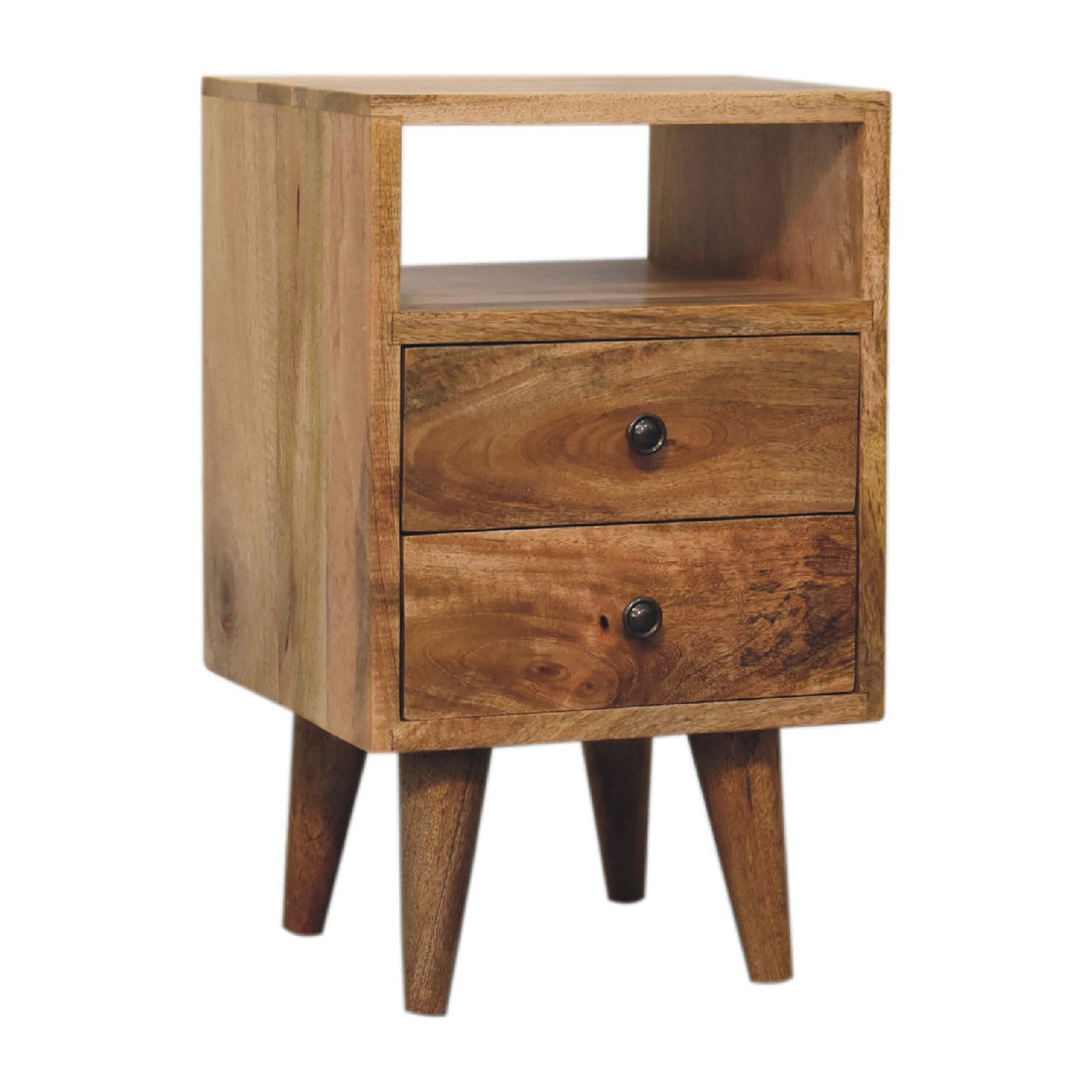 Mini Oak Ish Classic Open Bedside Oak Solid Wood