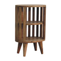 Ariella Double Shelf Bedside Oak Solid Wood