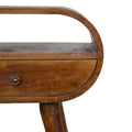 Chestnut Circular Open Bedside Chestnut Solid Wood