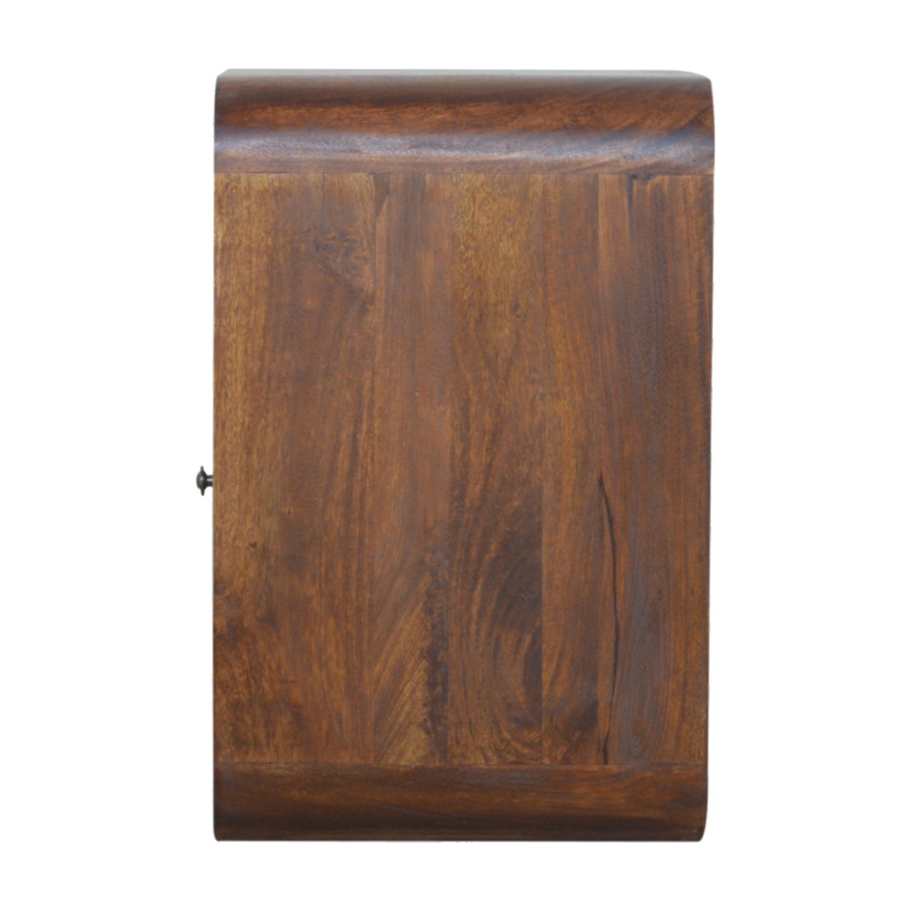 Chestnut Curved Edge Bedside Chestnut Solid Wood