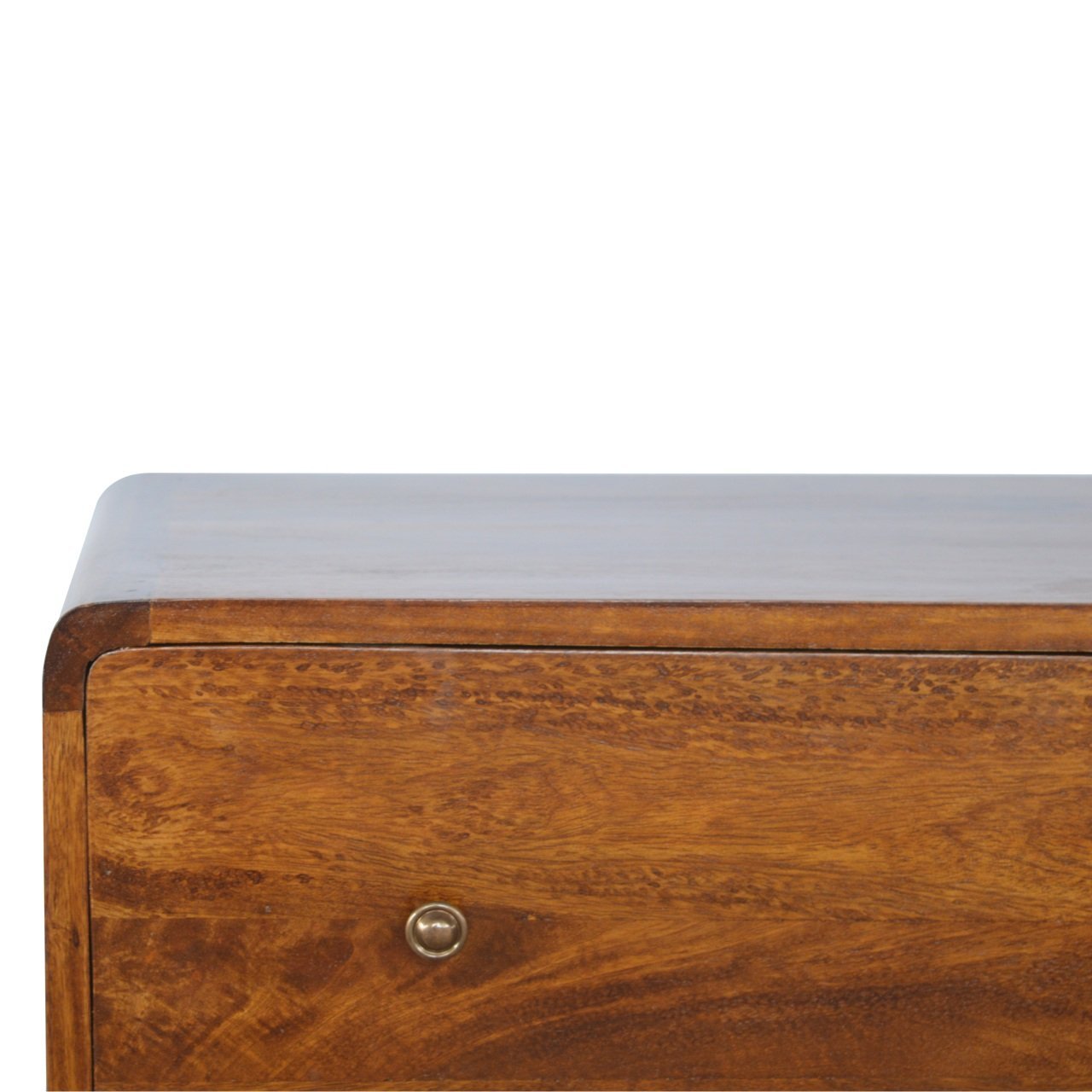 Curved Chestnut Chest Chestnut Solid Wood