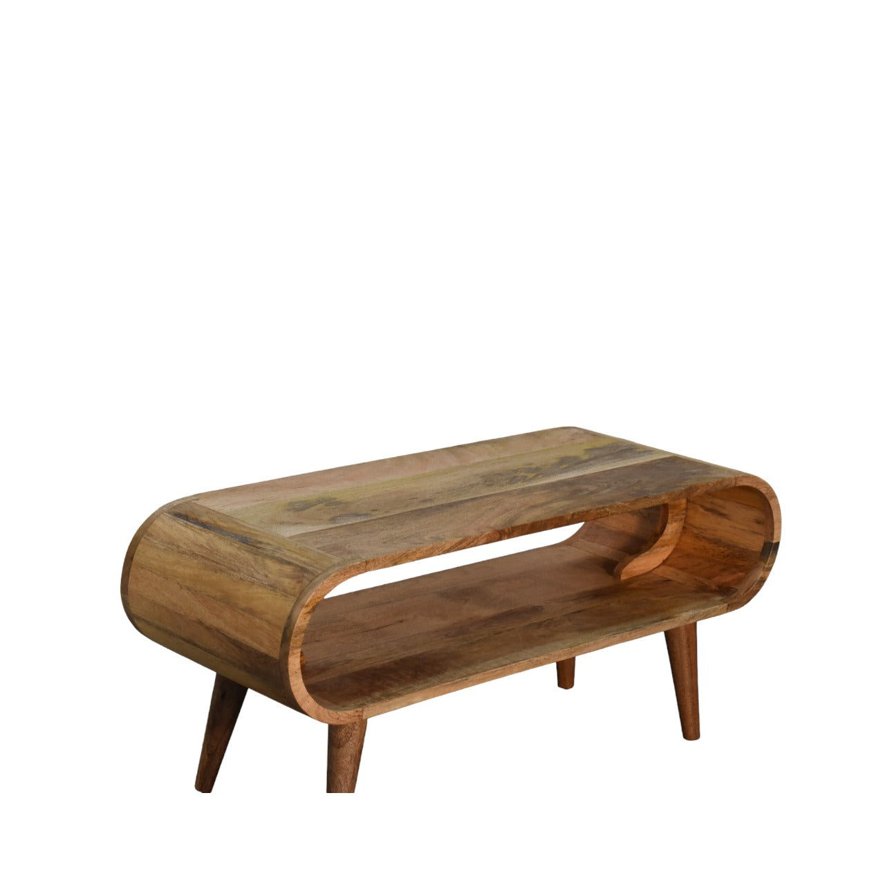 Amaya Nordic Style Oak Ish Coffee Table Oak Solid Wood