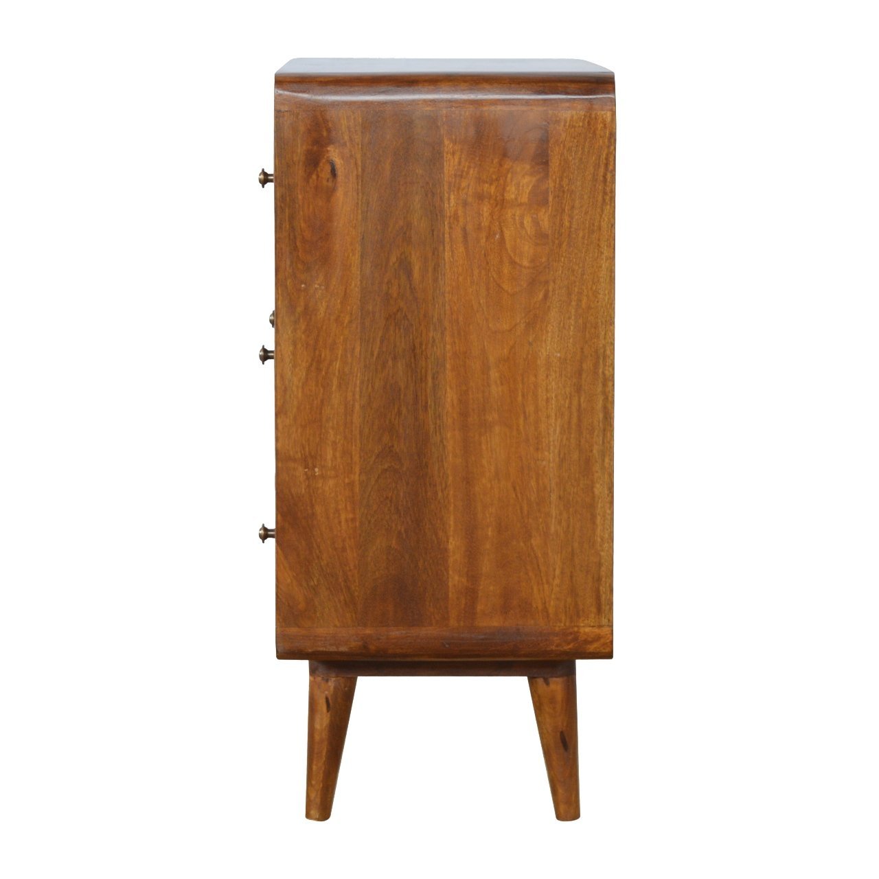 Curved Chestnut Chest Chestnut Solid Wood