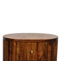 Stripe Chestnut Bedside Chestnut Solid Wood