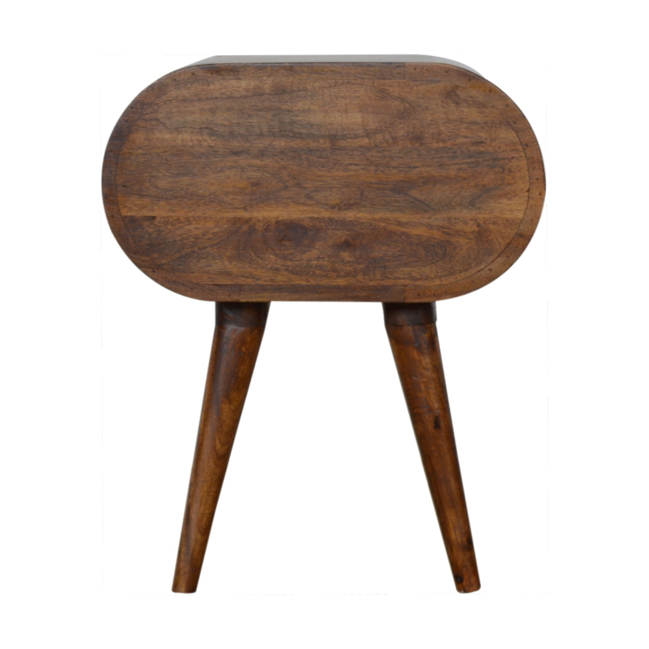 Chestnut Circular Bedside Chestnut Solid Wood