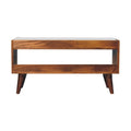Boucle Nordic Storage Bench Chestnut Foam Wood Fabric