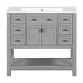 36'' Bathroom Vanity with Top Sink, Modern Mirror 4+-grey-4+-bathroom-freestanding-solid