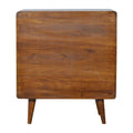 Curved Chestnut Chest Chestnut Solid Wood