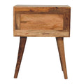 Edessa Bone Inlay Bedside Oak Solid Wood