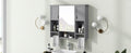 35'' x 28'' Modern Wall Mounted Bathroom Storage grey-2-5+-mirror included-bathroom-wall