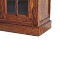 Large Glazed Sideboard - Chestnut Solid Wood