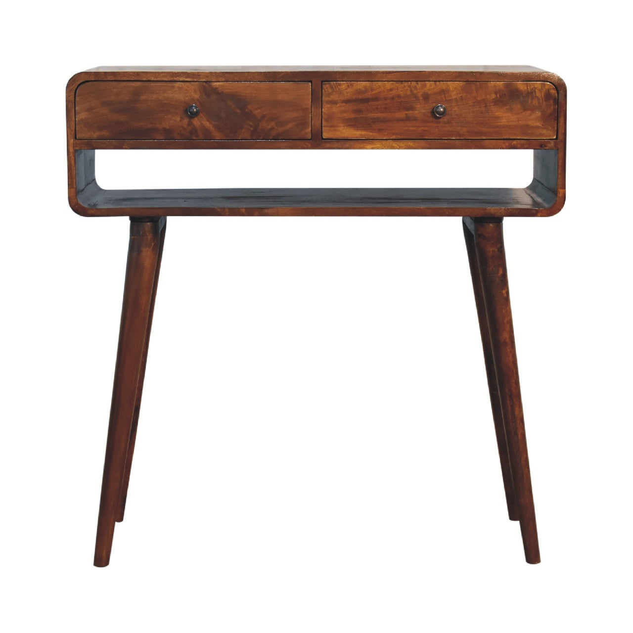 Sonata Chestnut Console Table Chestnut Solid Wood