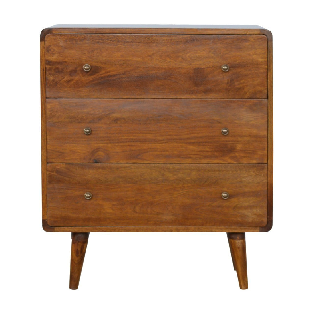 Curved Chestnut Chest Chestnut Solid Wood