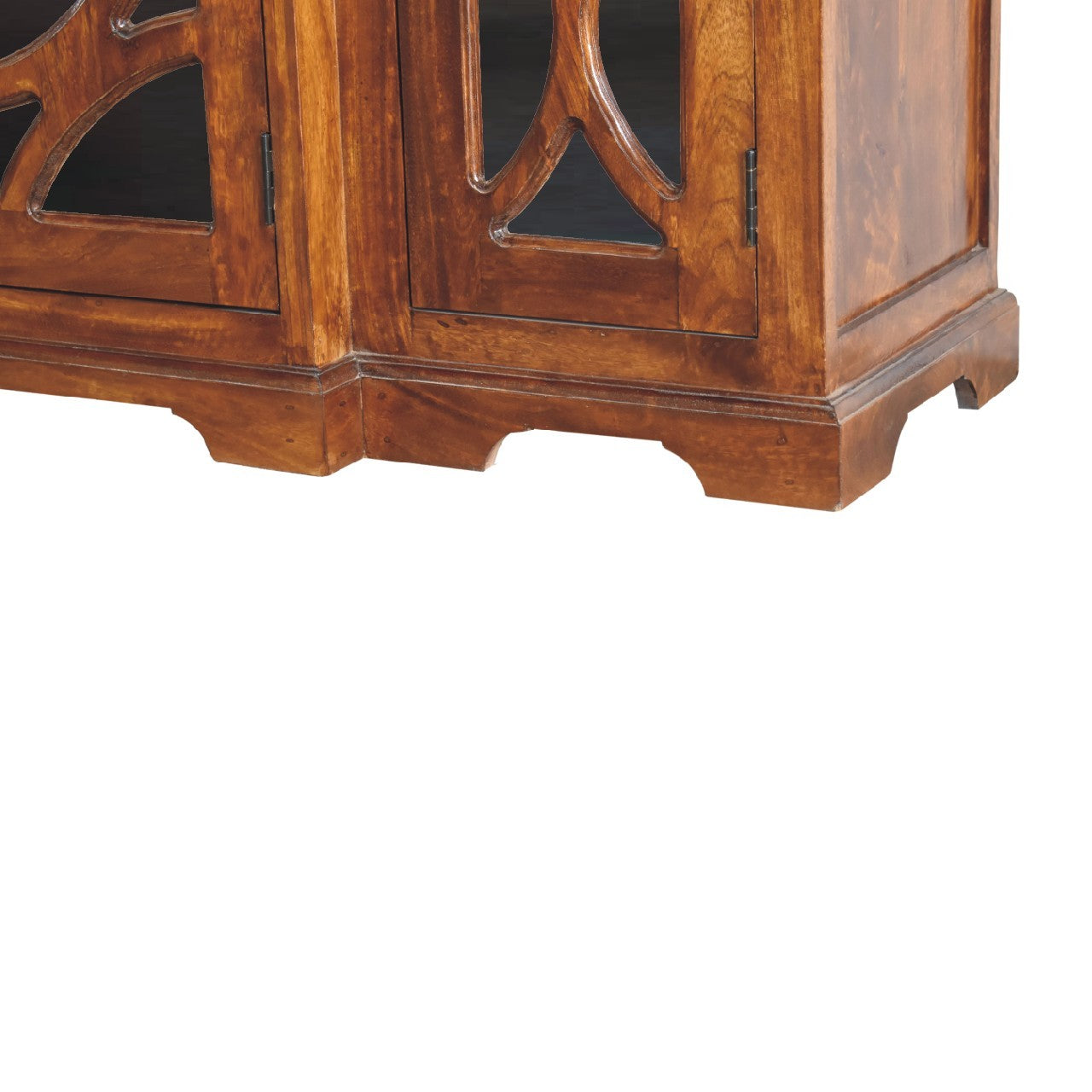 Glazed Carve Chestnut Sideboard - Chestnut Solid