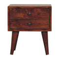 Mini Chestnut Modern Bedside Chestnut Solid Wood