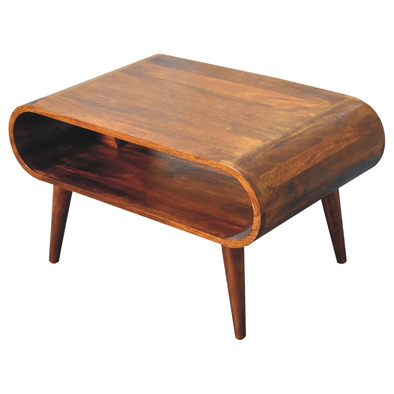 Open Chestnut Coffee Table Chestnut Solid Wood