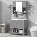 36'' Bathroom Vanity with Top Sink, Modern Mirror 4+-grey-4+-bathroom-freestanding-solid