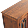 Glazed Carve Chestnut Sideboard - Chestnut Solid