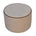 Serenity Large Round Footstool Chestnut Solid Wood