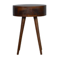 Nordic Chestnut Circular Bedside Chestnut Solid Wood