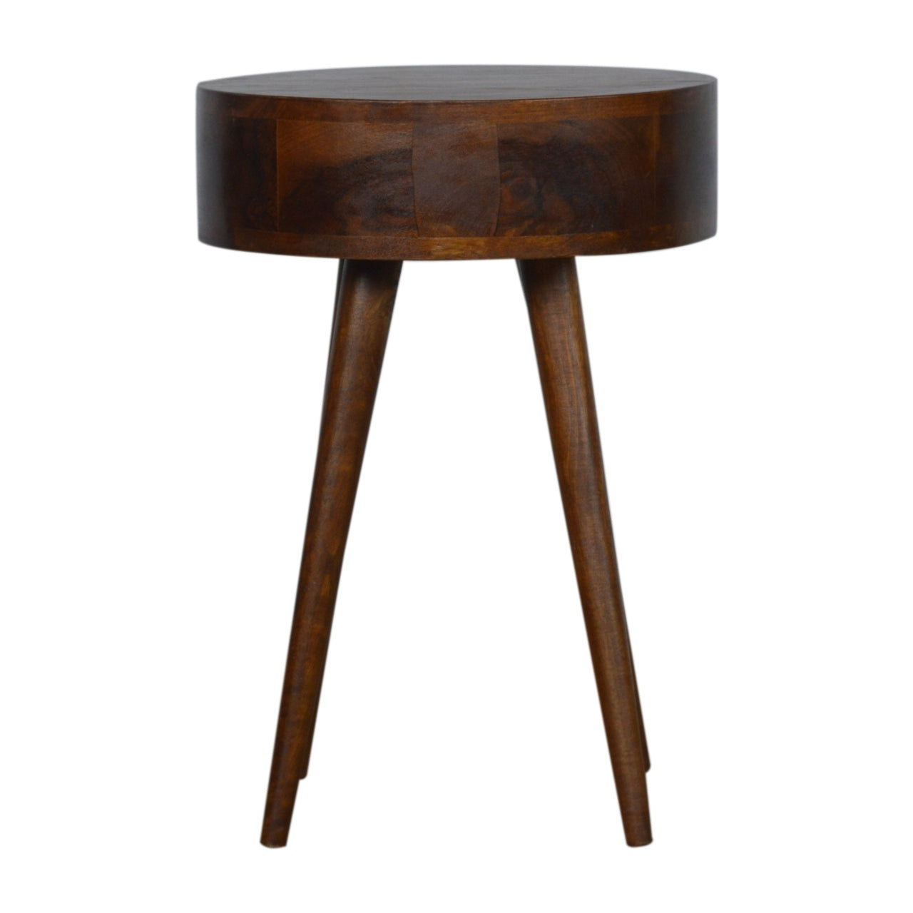 Nordic Chestnut Circular Bedside Chestnut Solid Wood