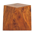 Chestnut Abstract End Table Chestnut Solid Wood